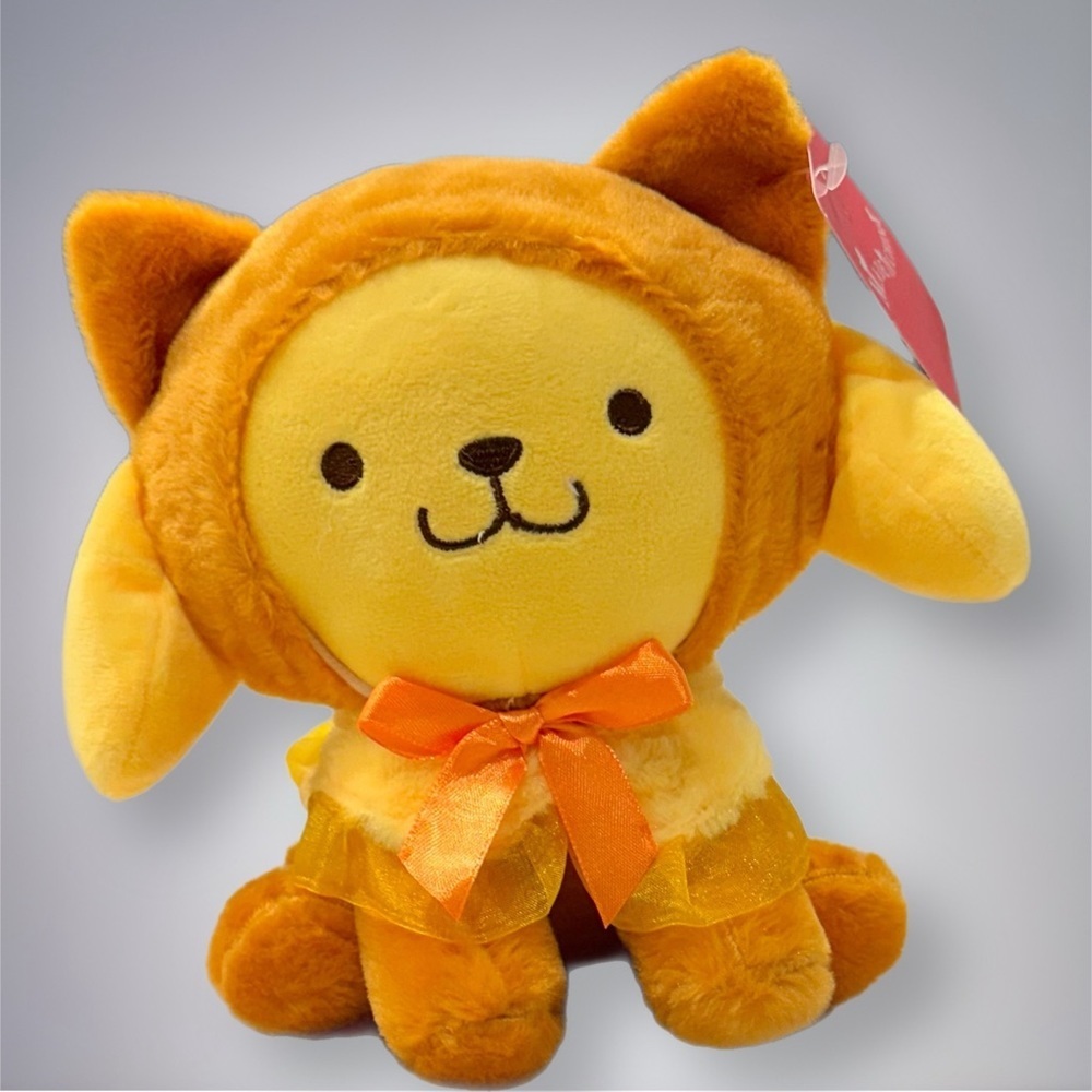 Sanrio’s Pompompurin cat suit plush.🌟🌟🌟🌟